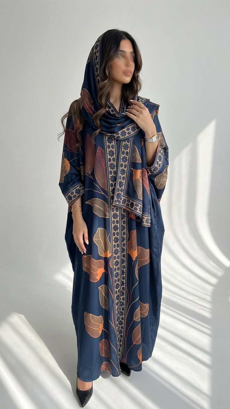 عباية طباعة | Printed Abaya - Image 1