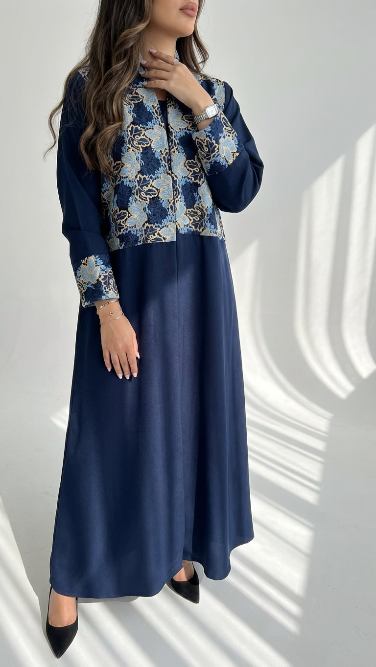 عباية كريب بتدخيلة وردات - Image 1