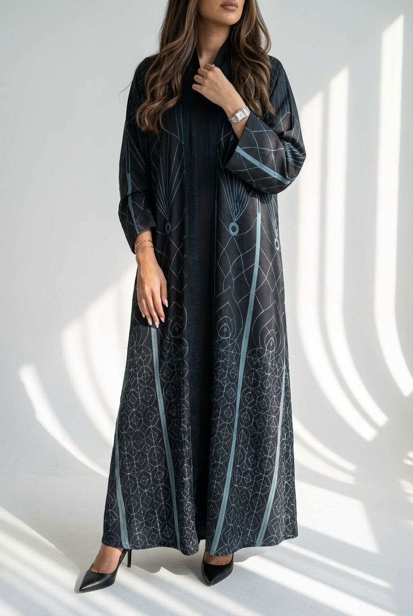 عباية طباعة | Printed Abaya - Image 1