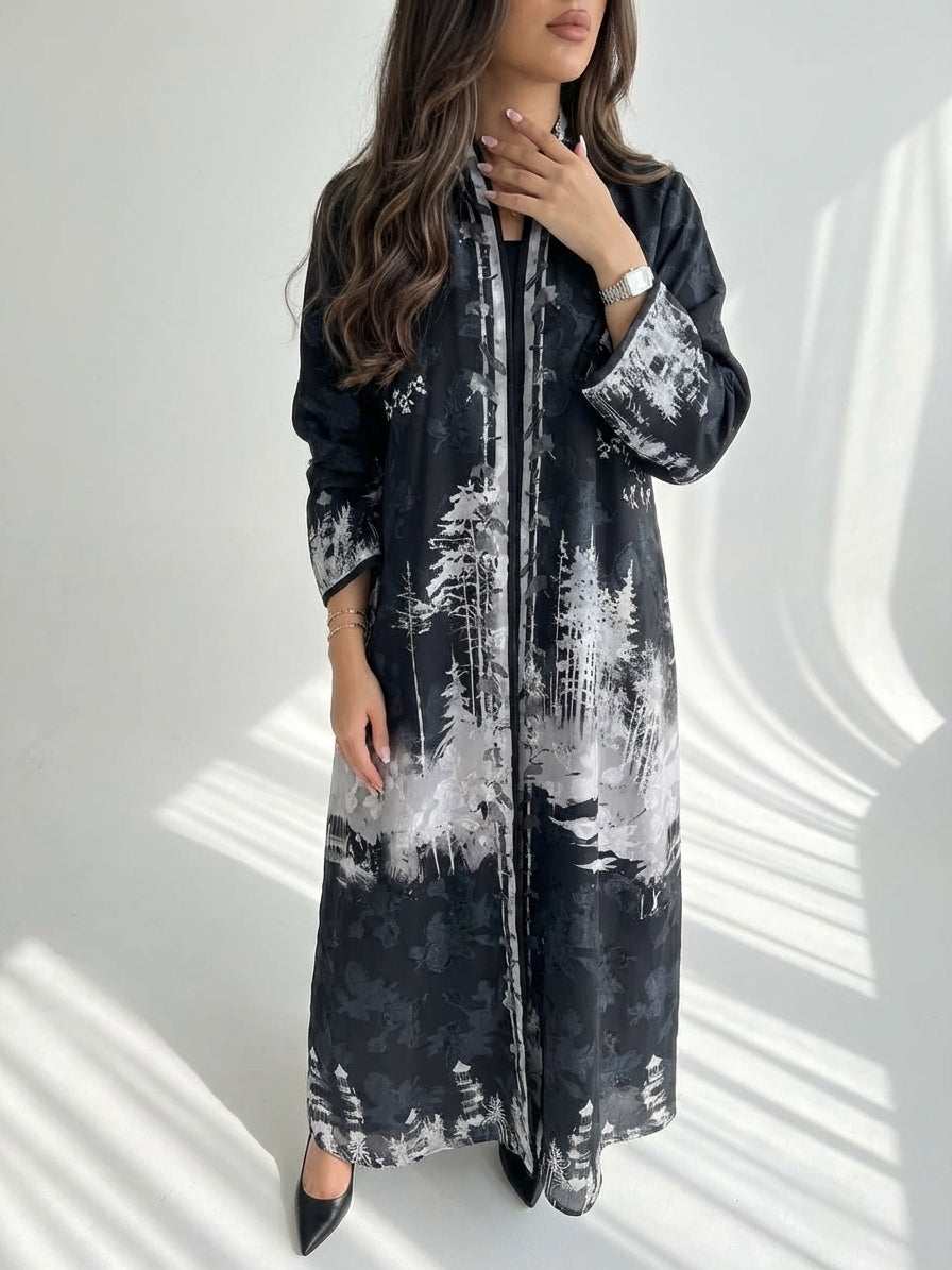 عباية طباعة | Printed Abaya - Image 1