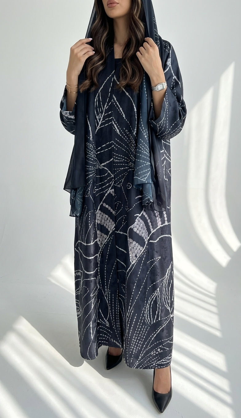 عباية طباعة | Printed Abaya - Image 1