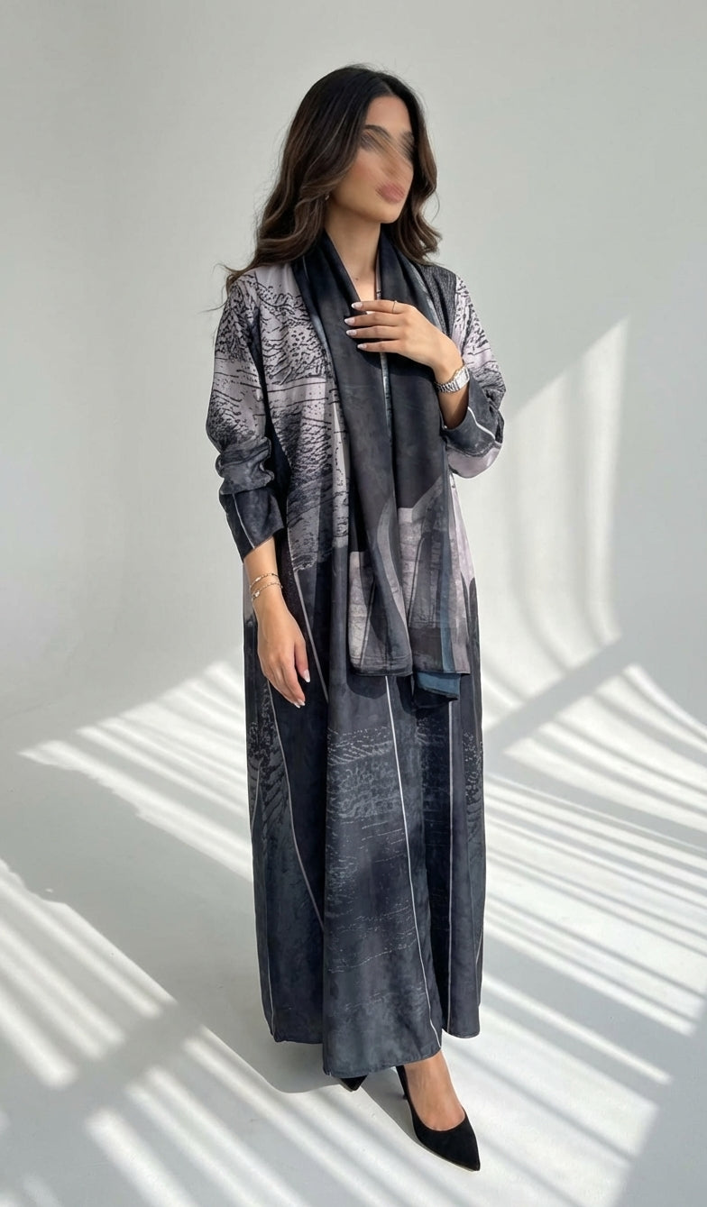 عباية طباعة | Printed Abaya - Image 1