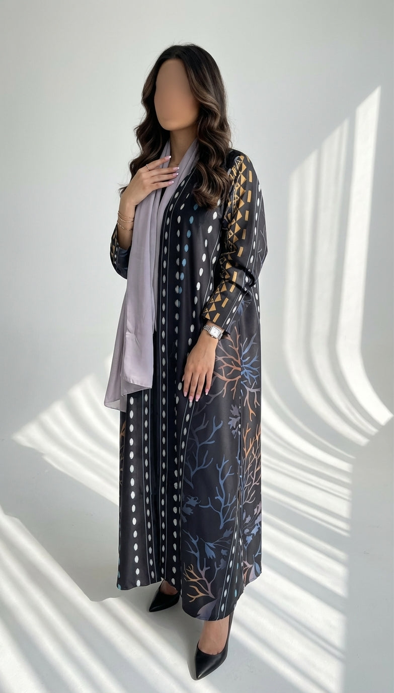 عباية طباعة | Printed Abaya - Image 1