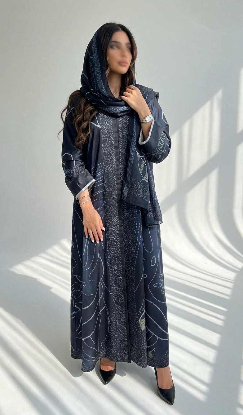 عباية طباعة | Printed Abaya - Image 1