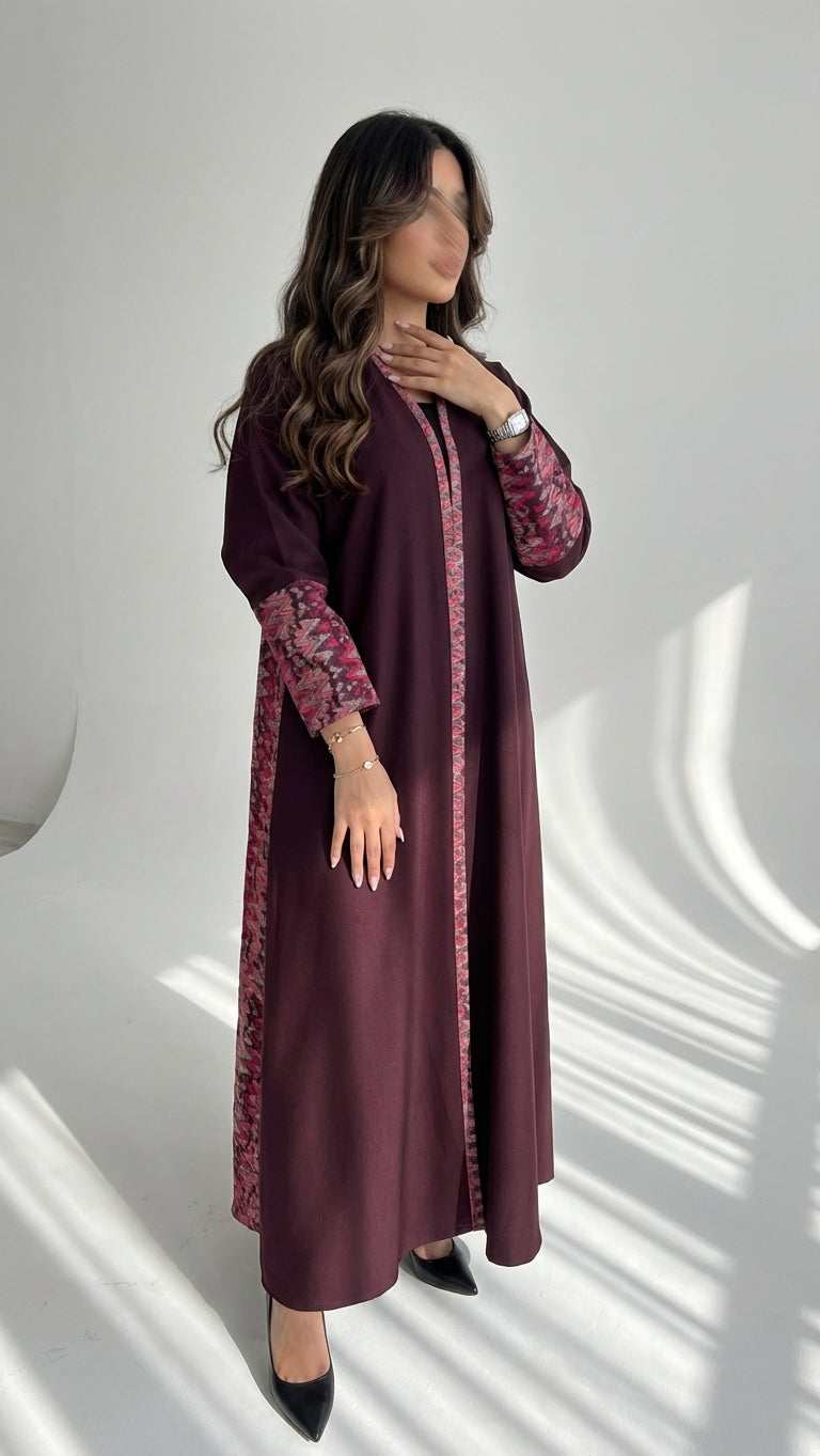 عباية كريب بتدخيلة دانتيل - Image 1