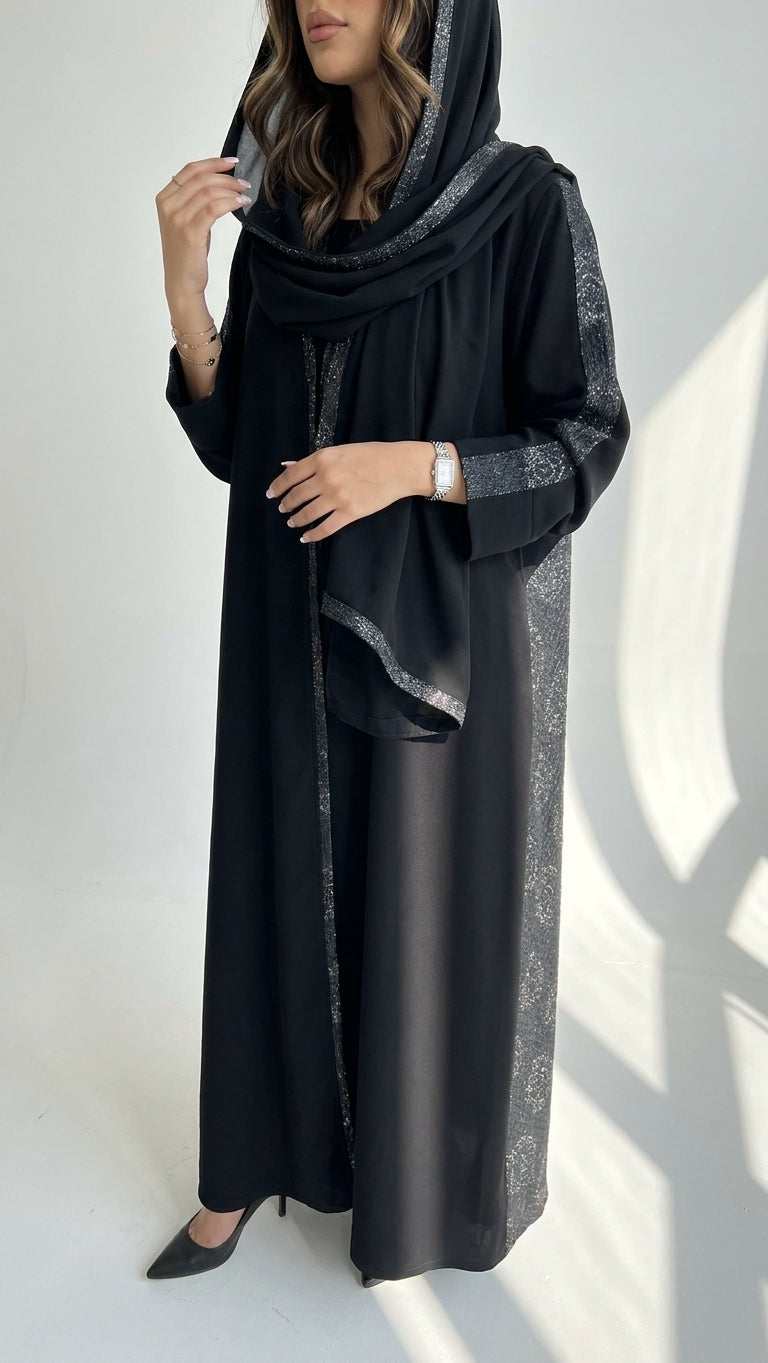 عباية كريب مع تدخيلة ركامه - Image 2