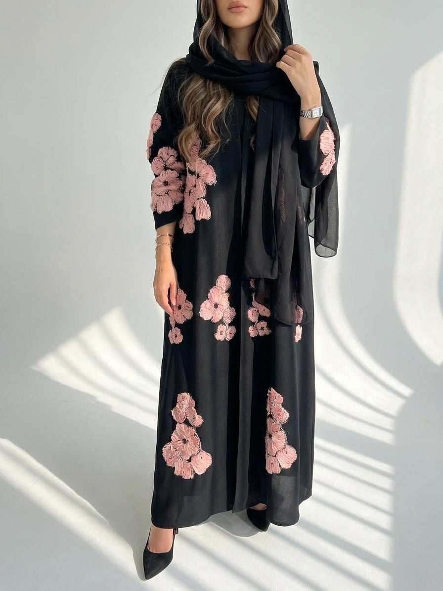 عباية بكلفة وردات - Image 1