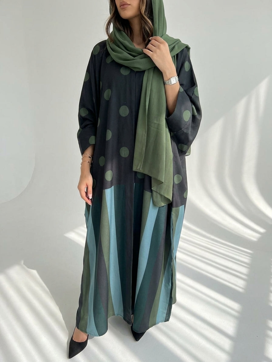 عباية طباعة | Printed Abaya - Image 1