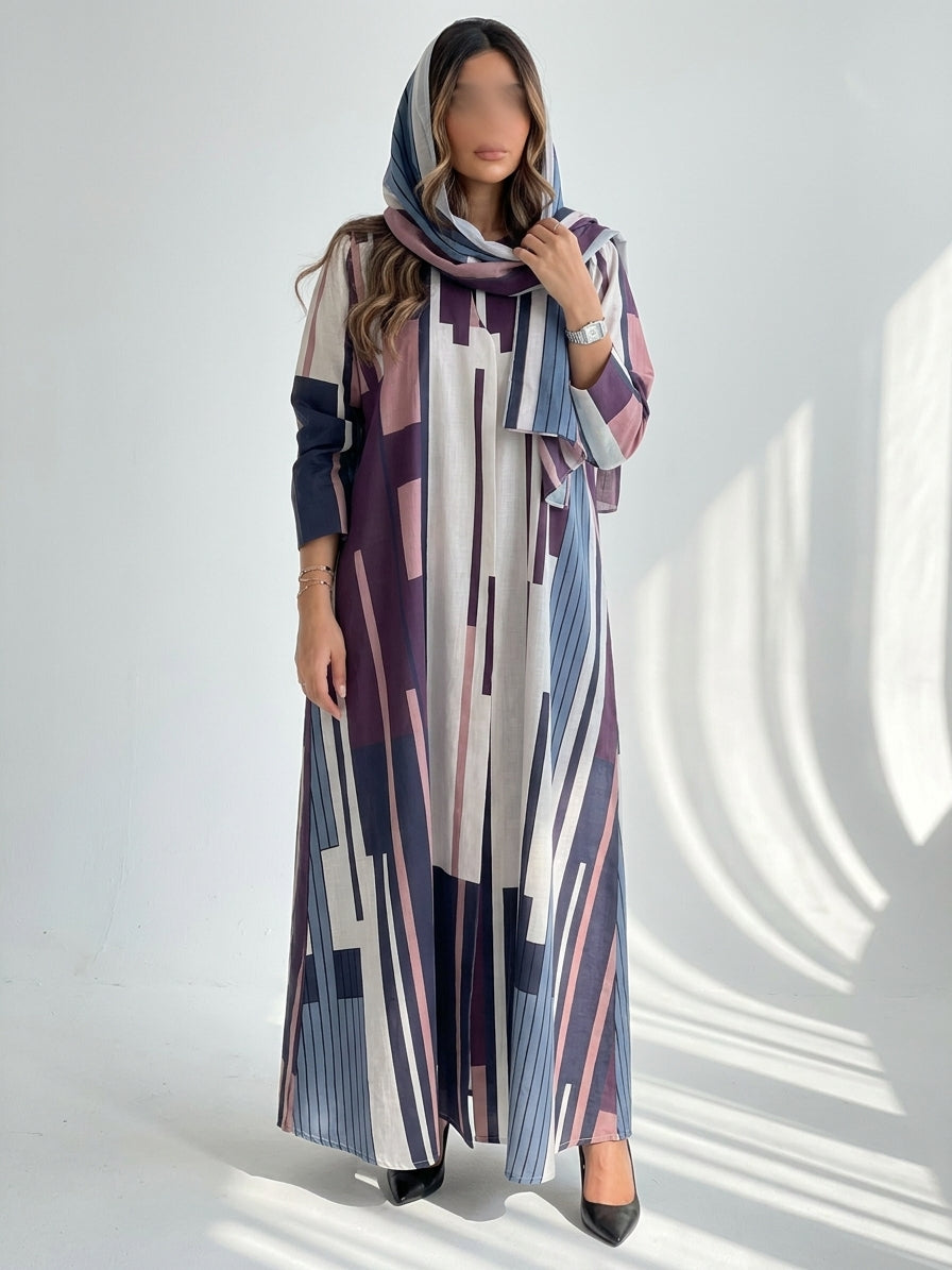 عباية طباعة | Printed Abaya - Image 3