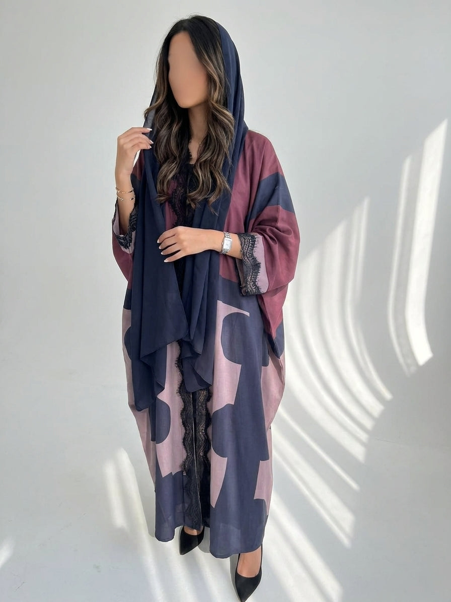 عباية طباعة | Printed Abaya - Image 1