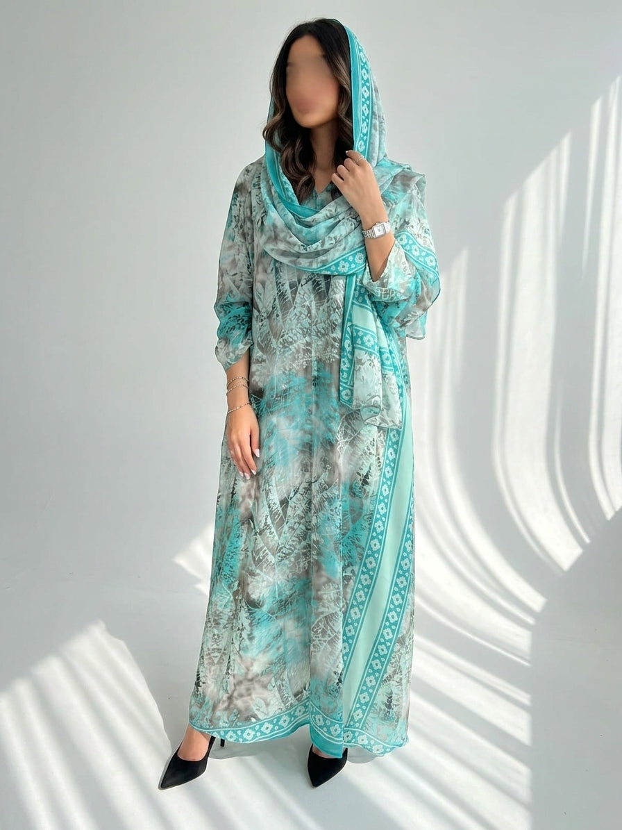 عباية طباعة | Printed Abaya - Image 1