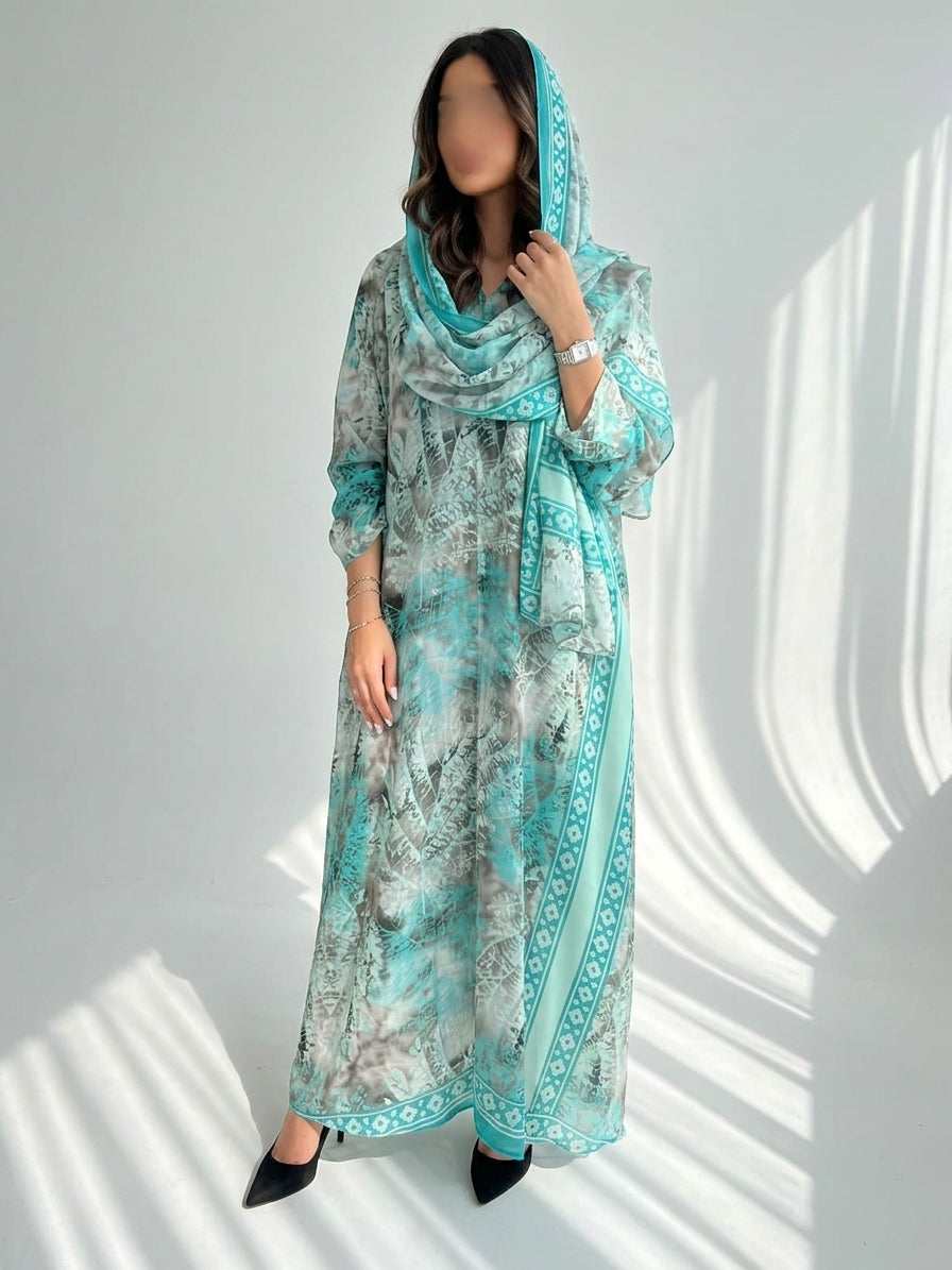 عباية طباعة | Printed Abaya - Image 1