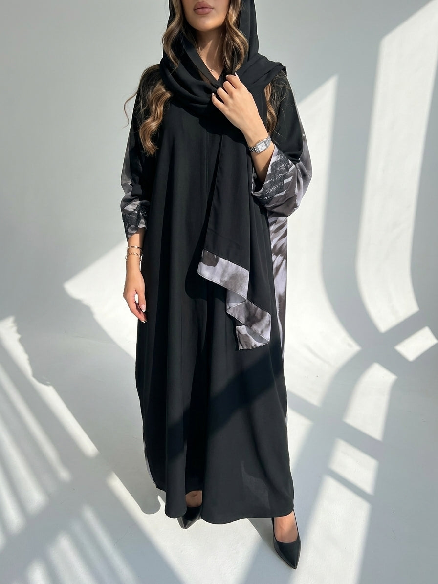 عباية طباعة | Printed Abaya - Image 1