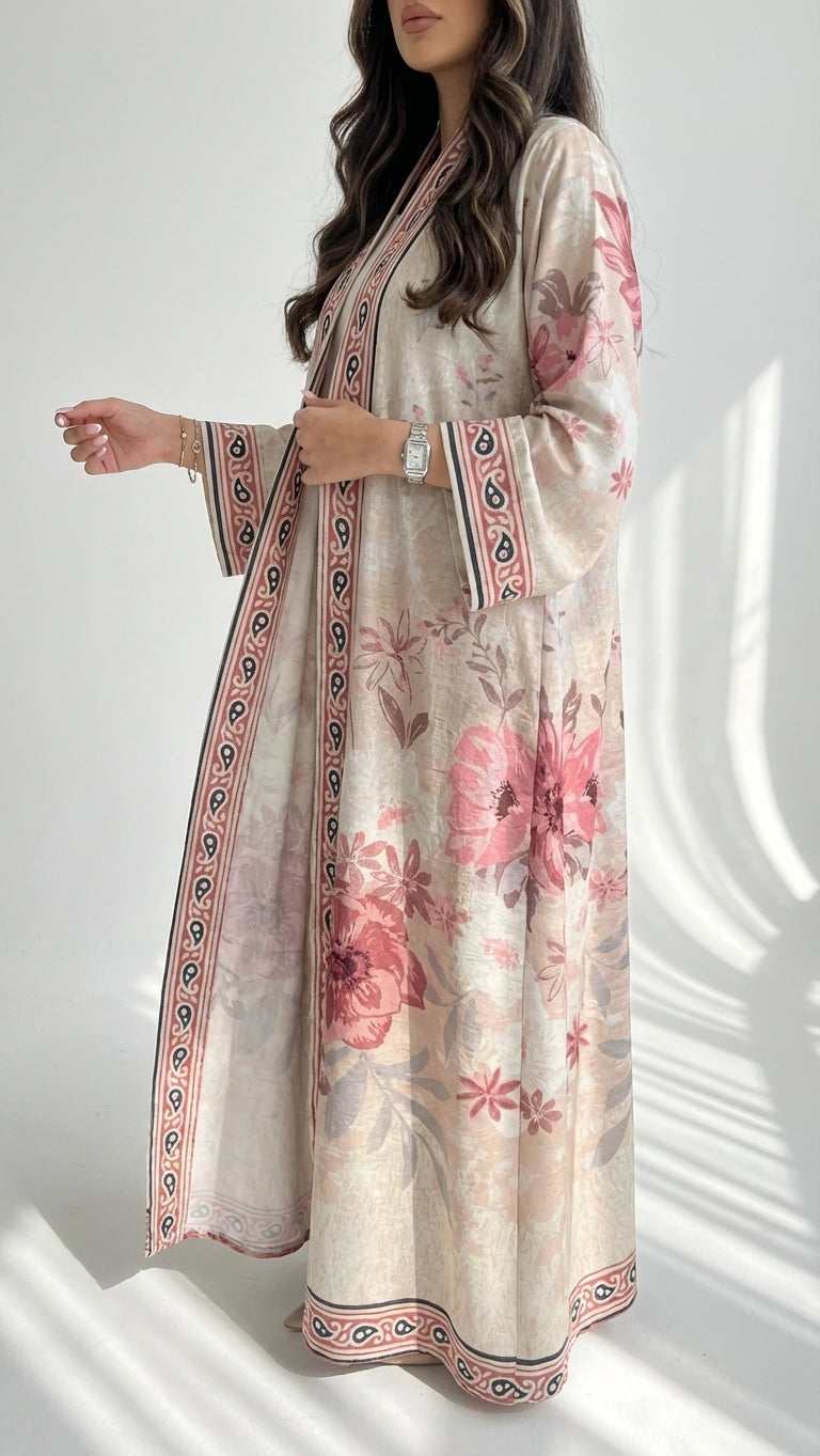 عباية طباعة | Printed Abaya - Image 1