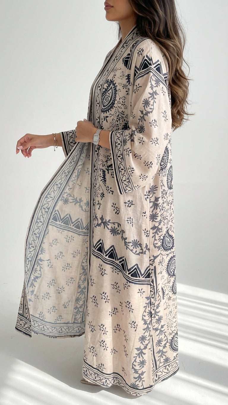 عباية طباعة | Printed Abaya - Image 2