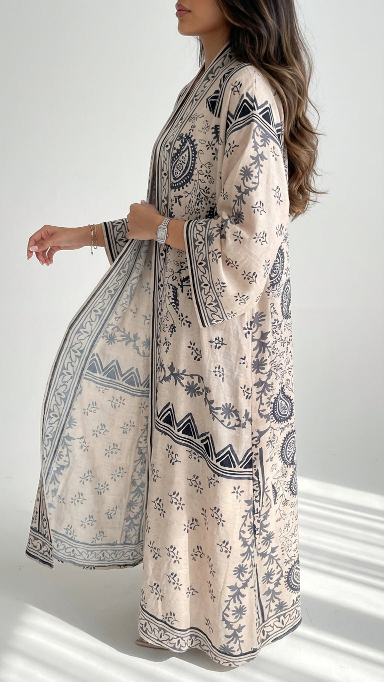 عباية طباعة | Printed Abaya - Image 2