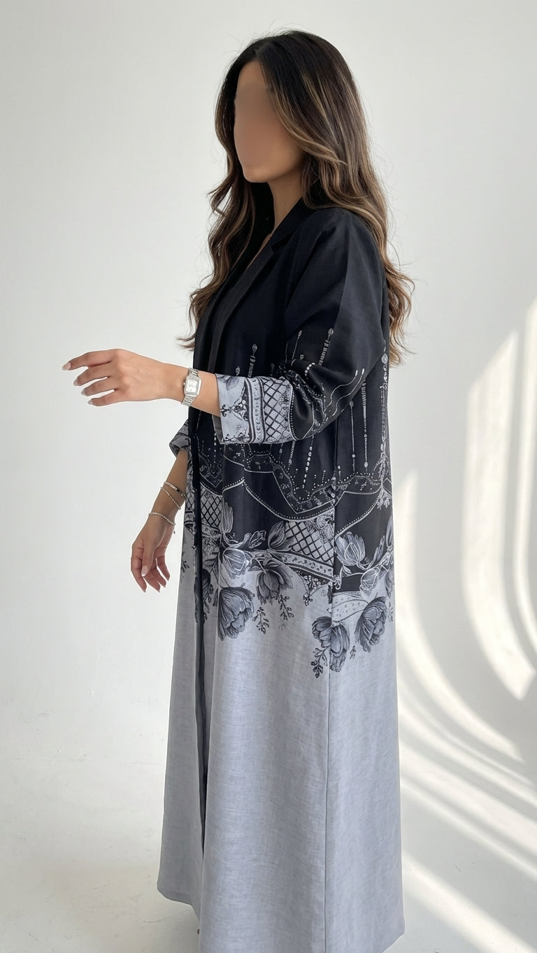 عباية لينن طباعة - Image 3