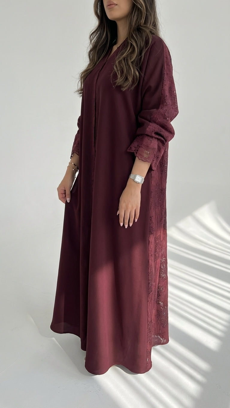 عباية بتدخيلة دانتيل - Image 1