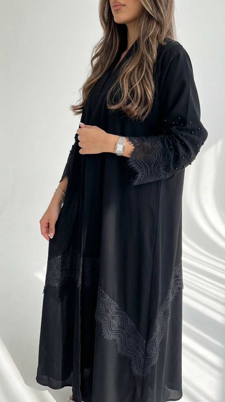 عباية بتدخله دانتيل - Image 1