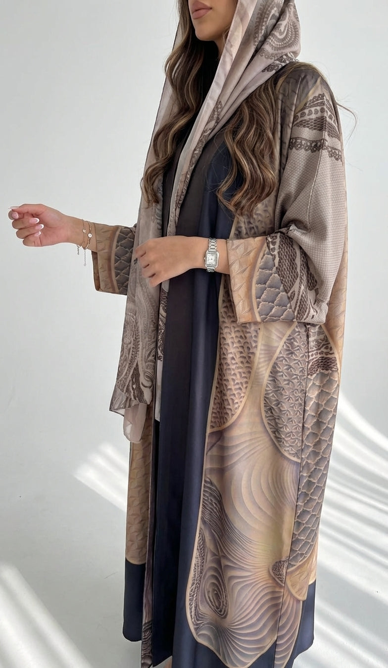 عباية طباعة | Printed Abaya - Image 1