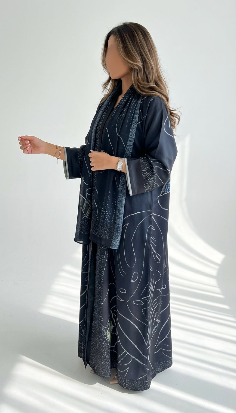 عباية طباعة | Printed Abaya - Image 3
