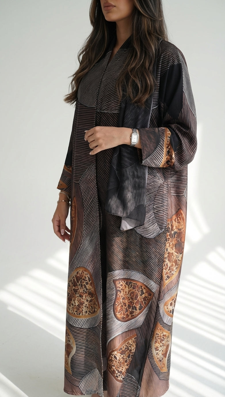 عباية طباعة | Printed Abaya - Image 1