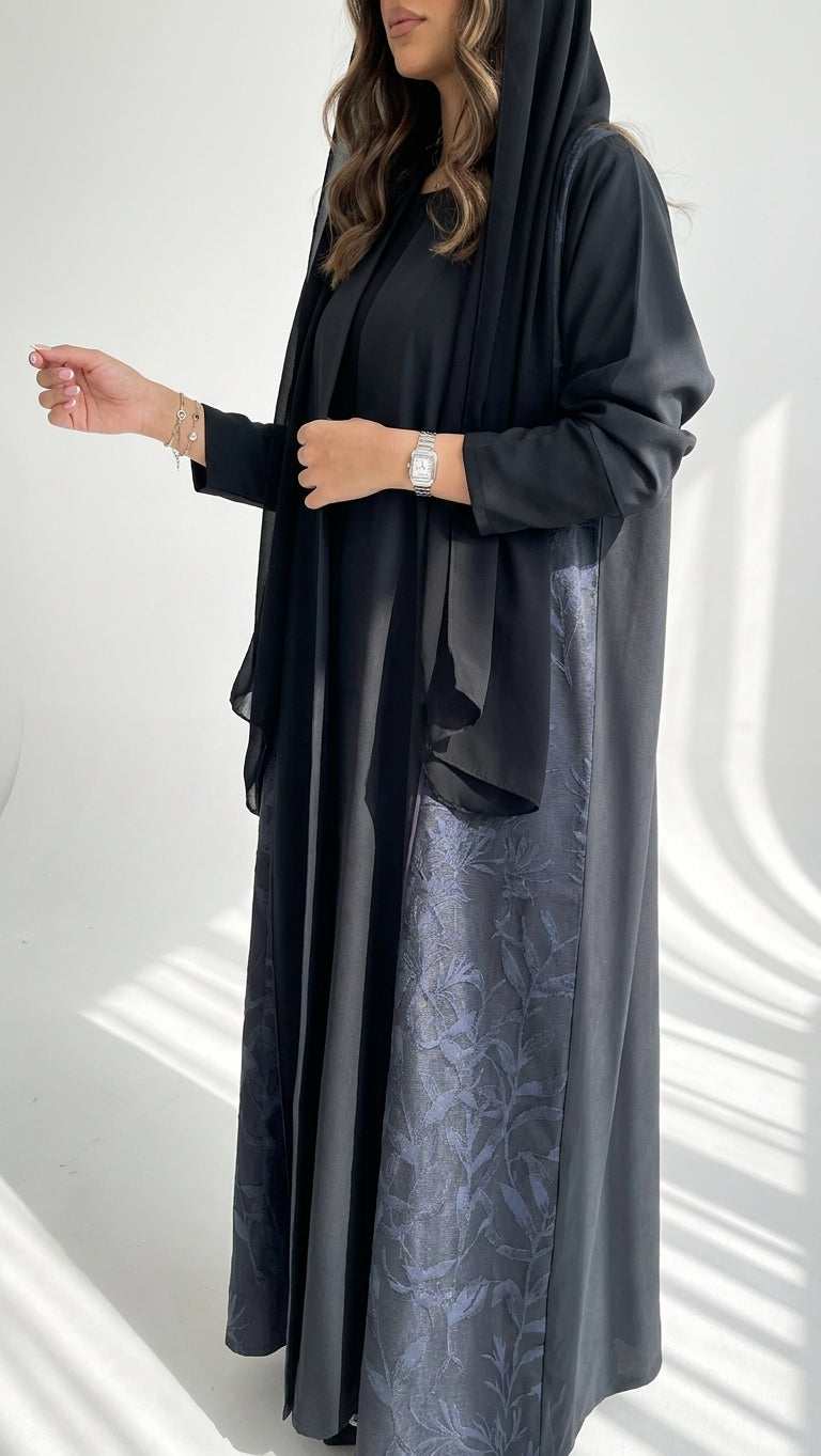 عباية حرير بتدخيلة جاكار - Image 2
