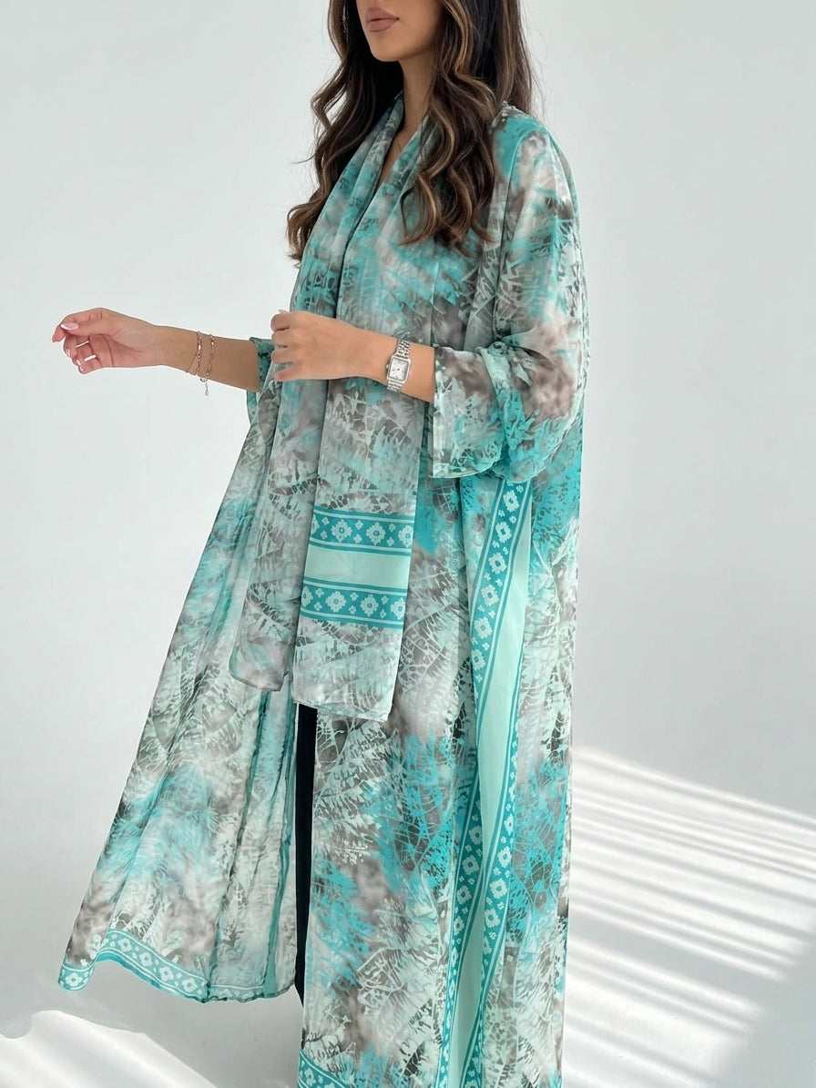 عباية طباعة | Printed Abaya - Image 2