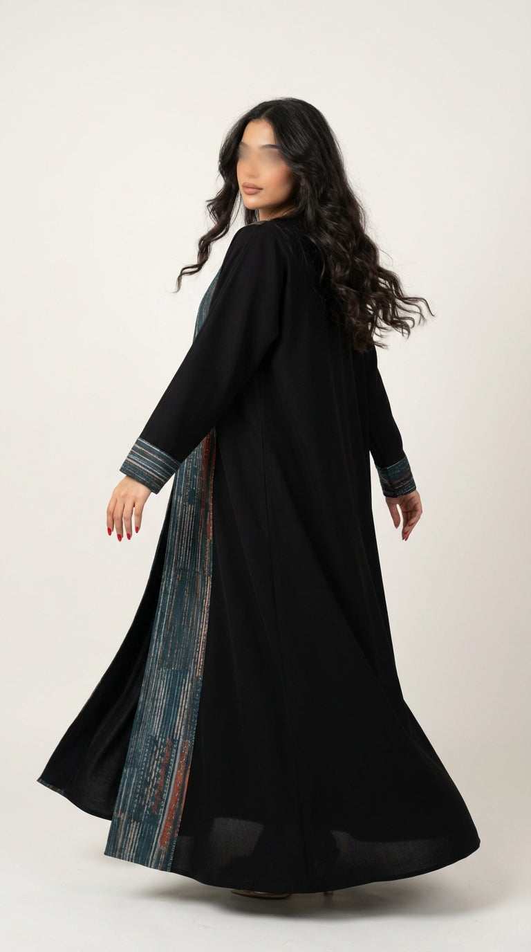 عباية اسود بتدخيله لنن طباعة - Image 3