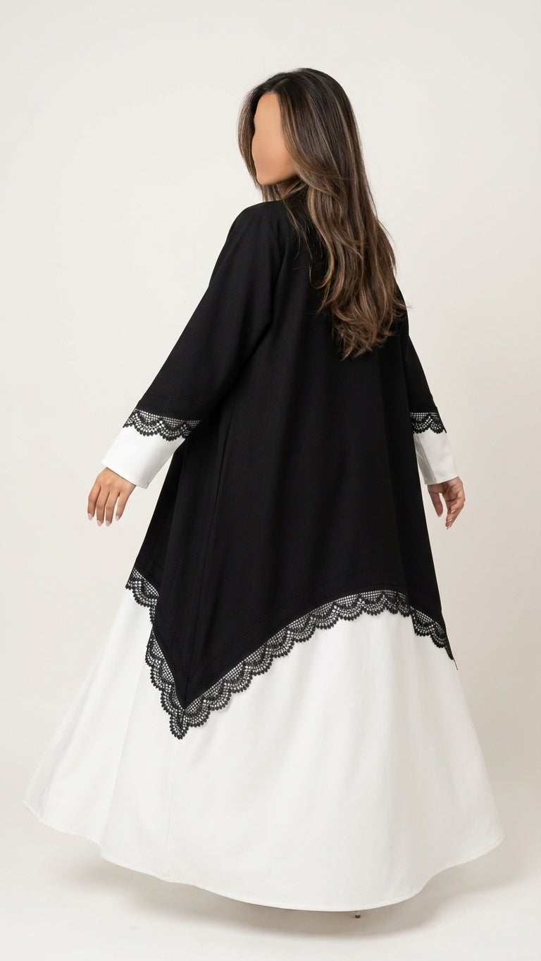 عباية بتدخيلة دانتيل - Image 3