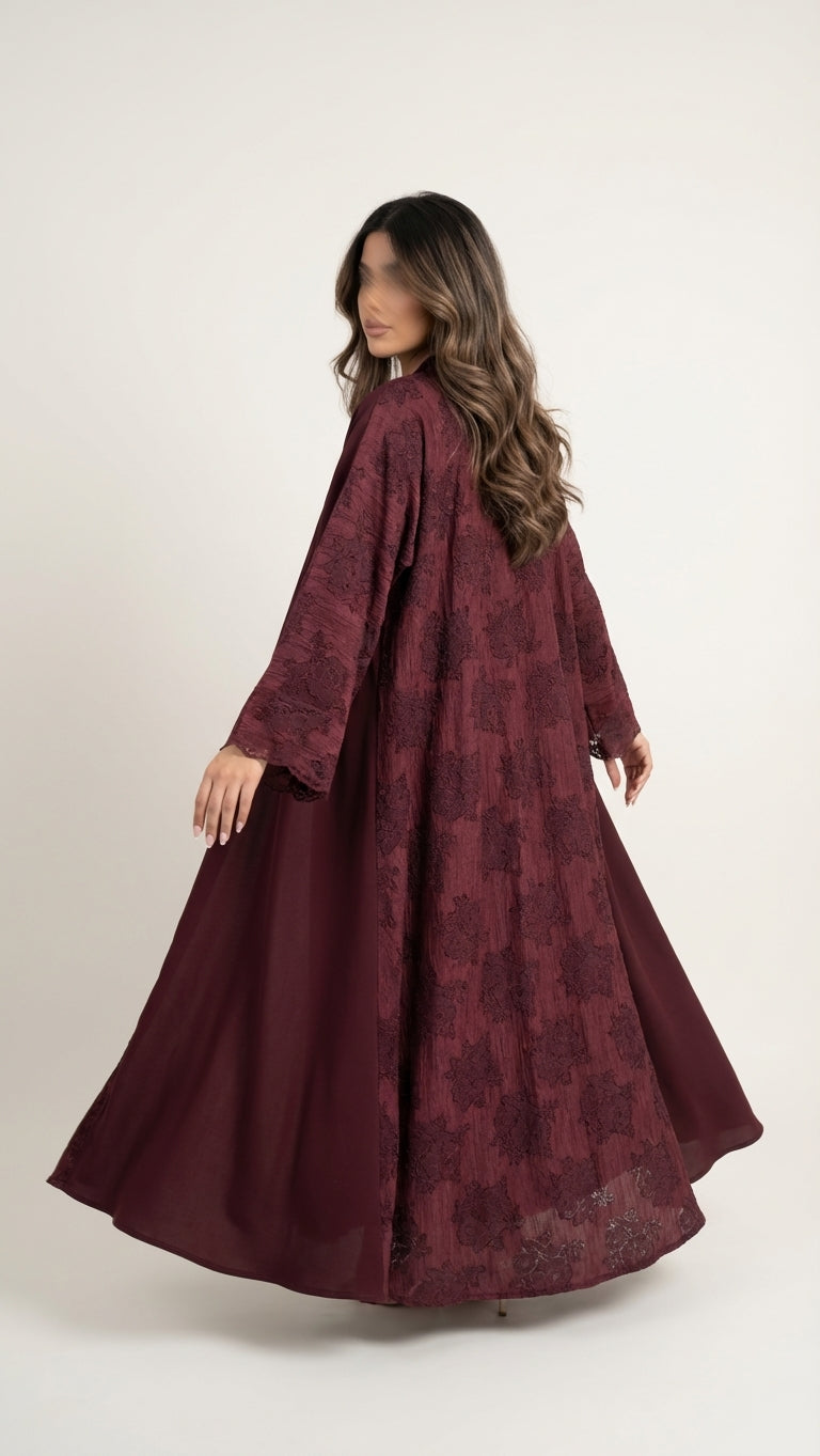 عباية بتدخيلة دانتيل - Image 3