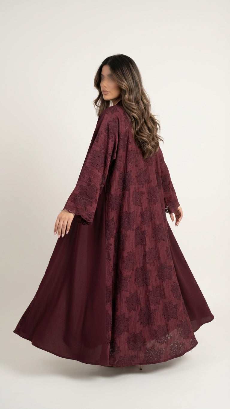 عباية بتدخيلة دانتيل - Image 3