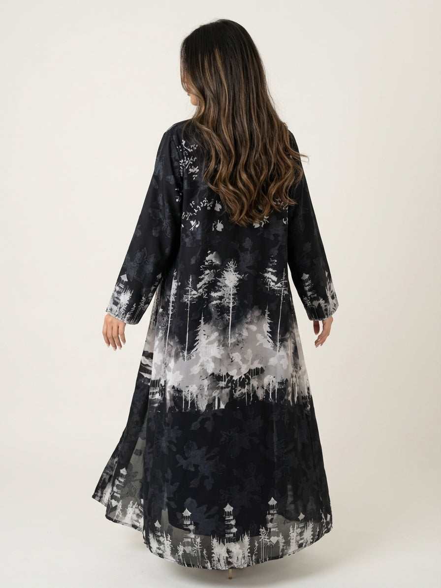عباية طباعة | Printed Abaya - Image 4