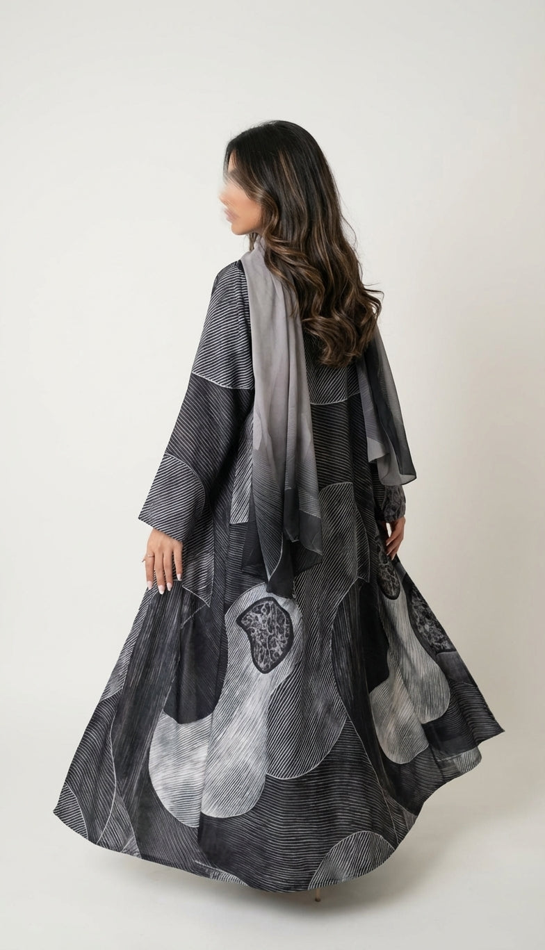 عباية طباعة | Printed Abaya - Image 3