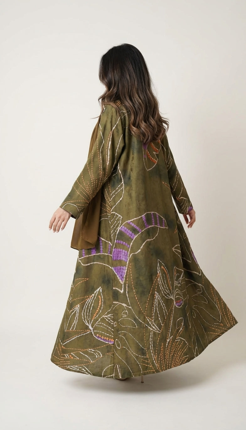 عباية طباعة | Printed Abaya - Image 3