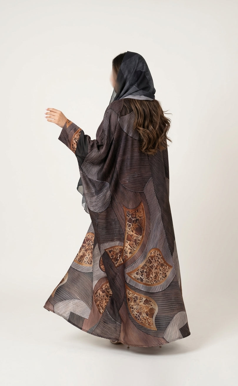 عباية طباعة | Printed Abaya - Image 3