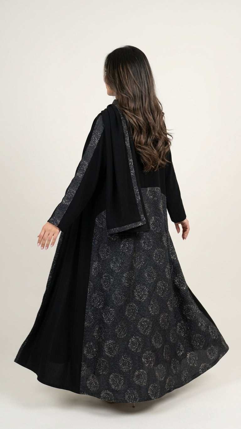 عباية كريب مع تدخيلة ركامه - Image 4