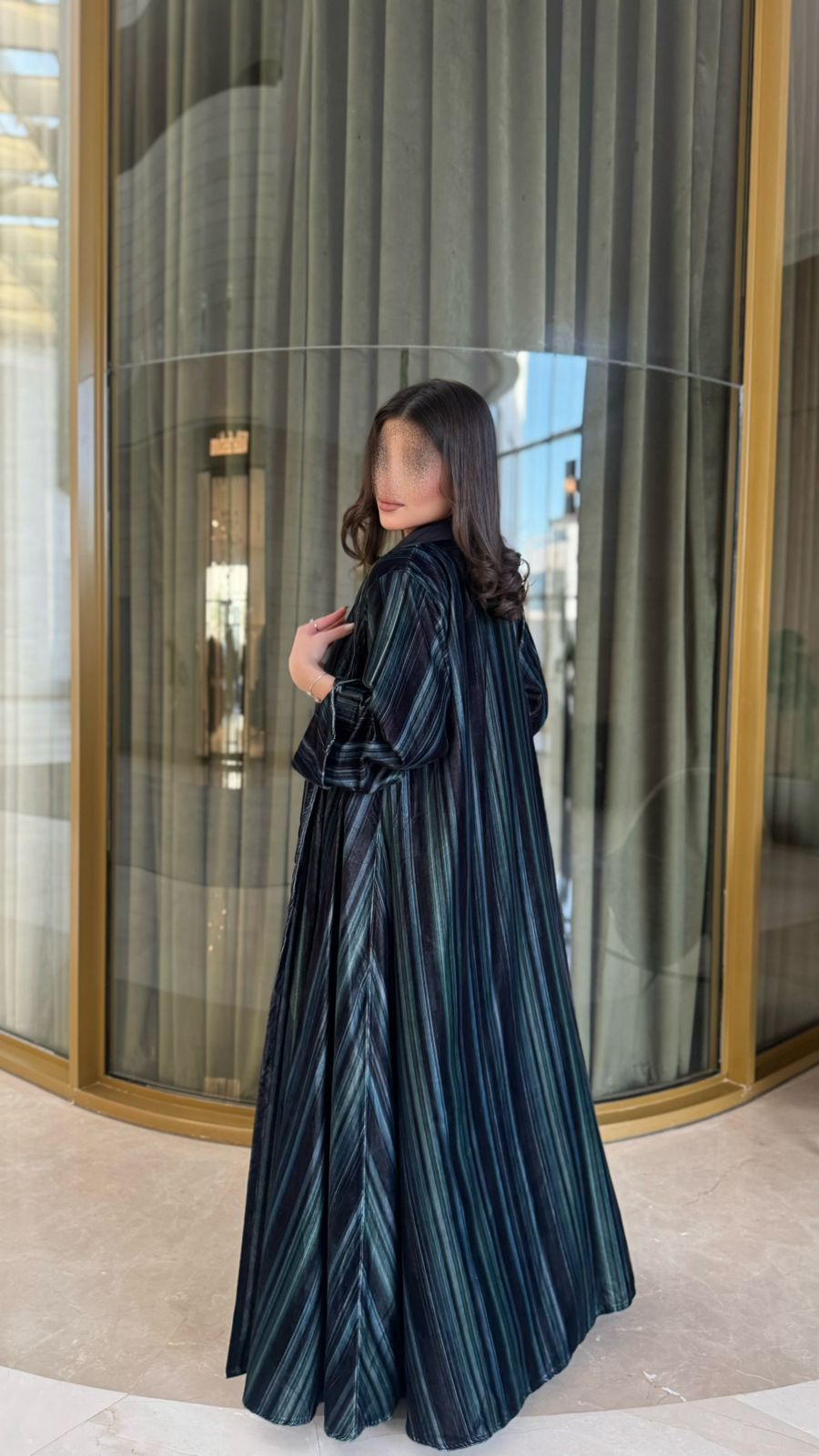 عباية مخمل طباعة - Image 1