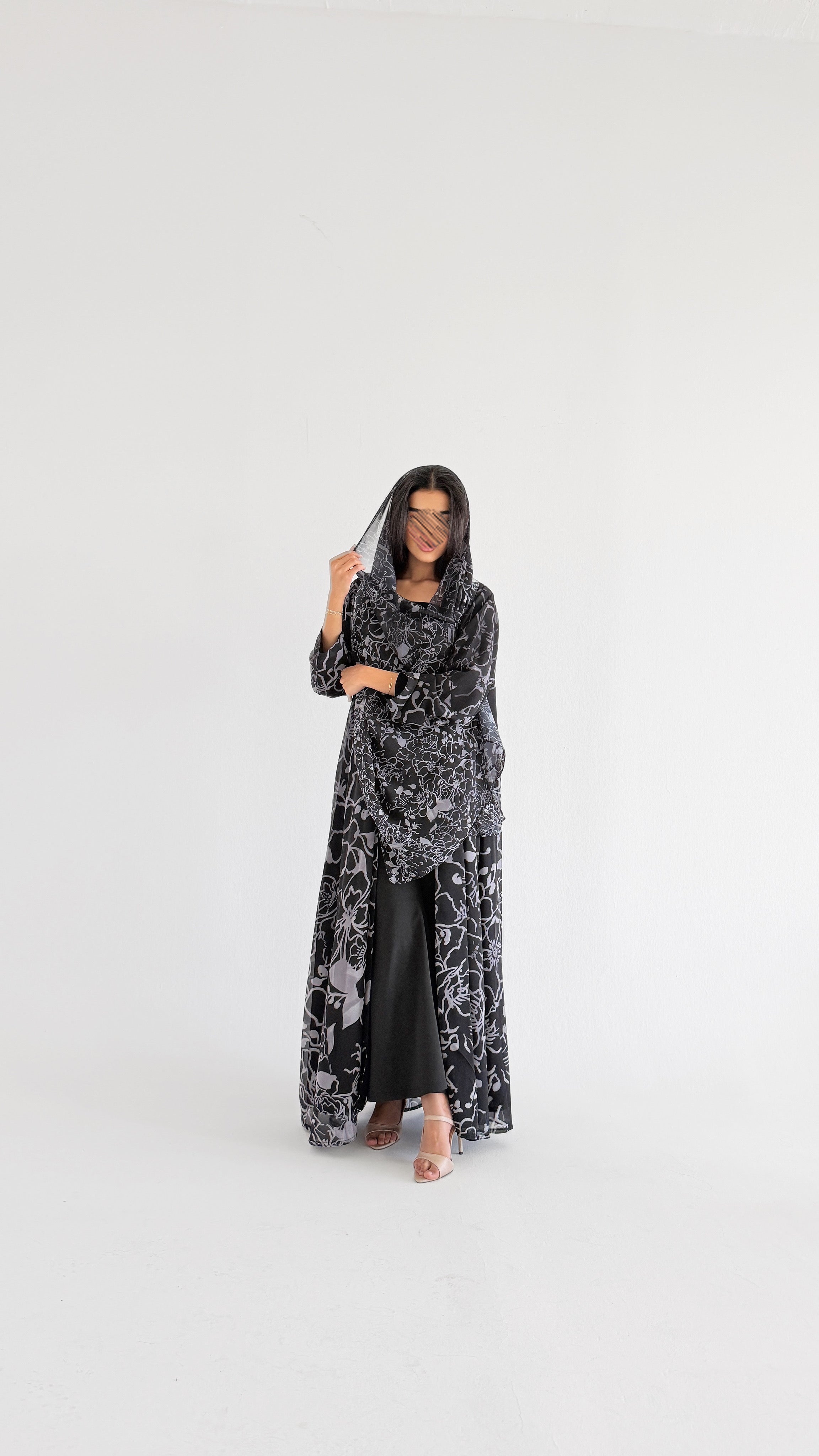 MWT1110 - عباية طباعة | Printed Abaya - Aya
