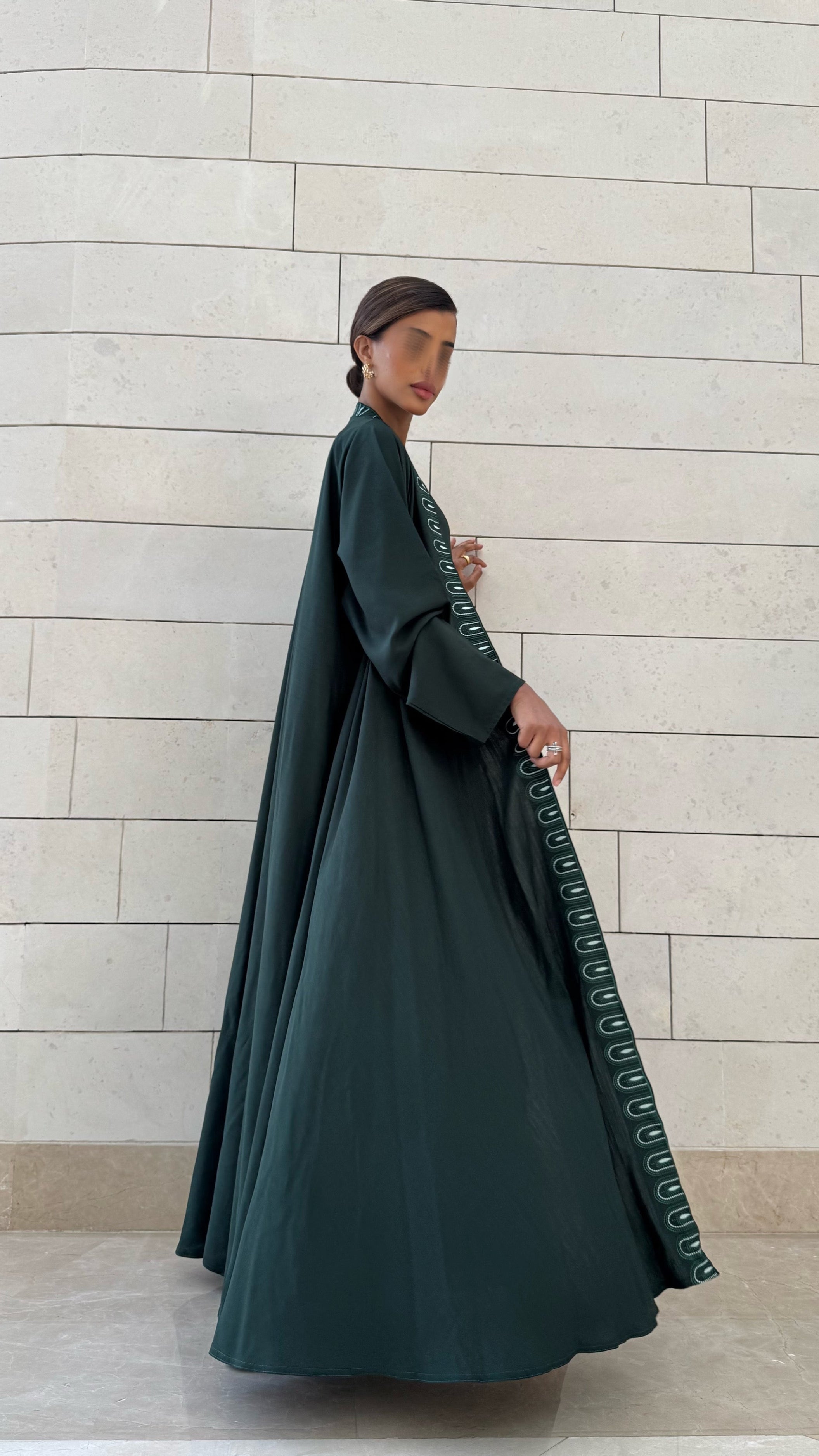 MWT308 -  عباية لنن بارد|Linen - Aya