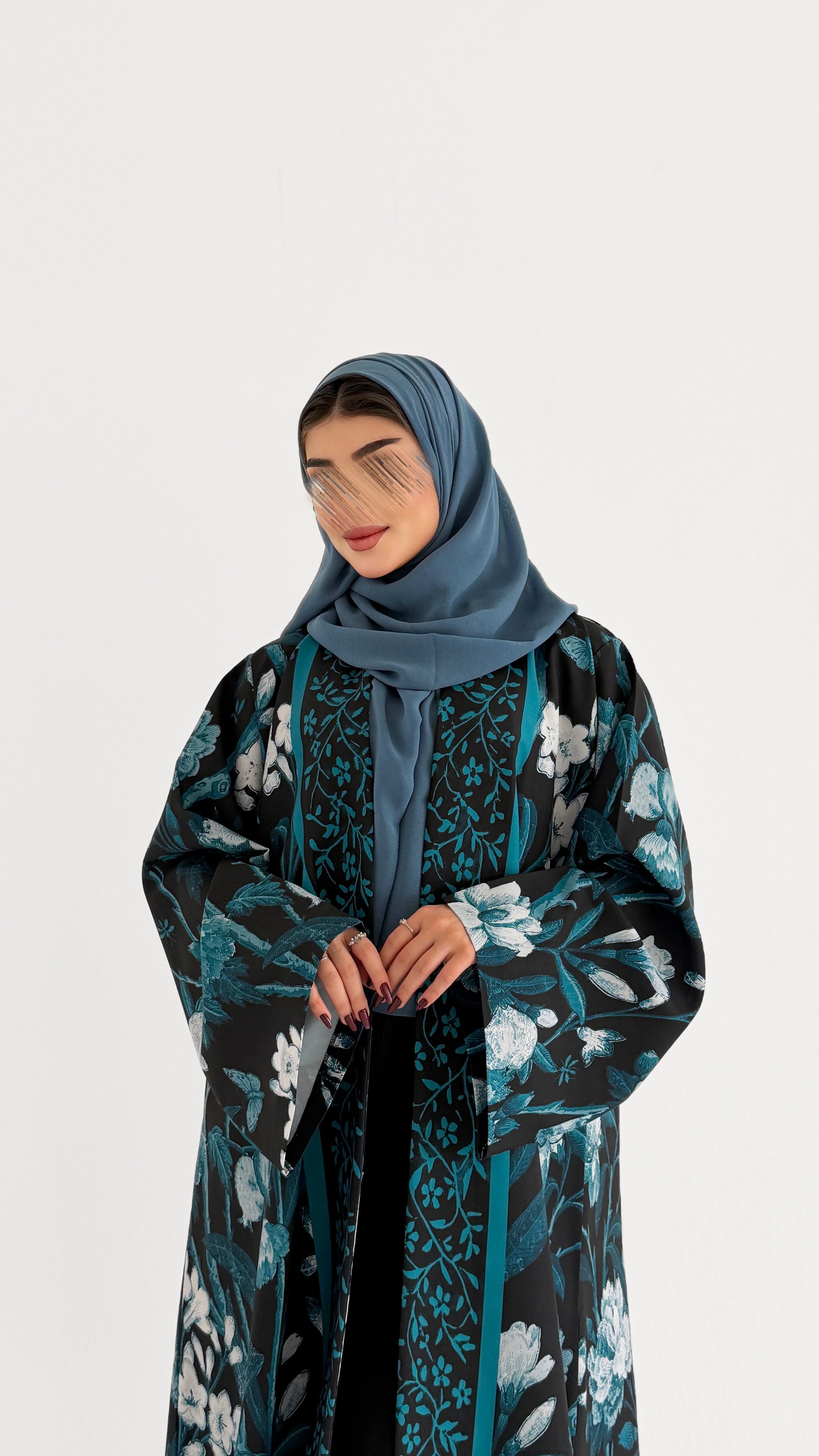 MWT1074 - عباية طباعة | Printed Abaya - Aya