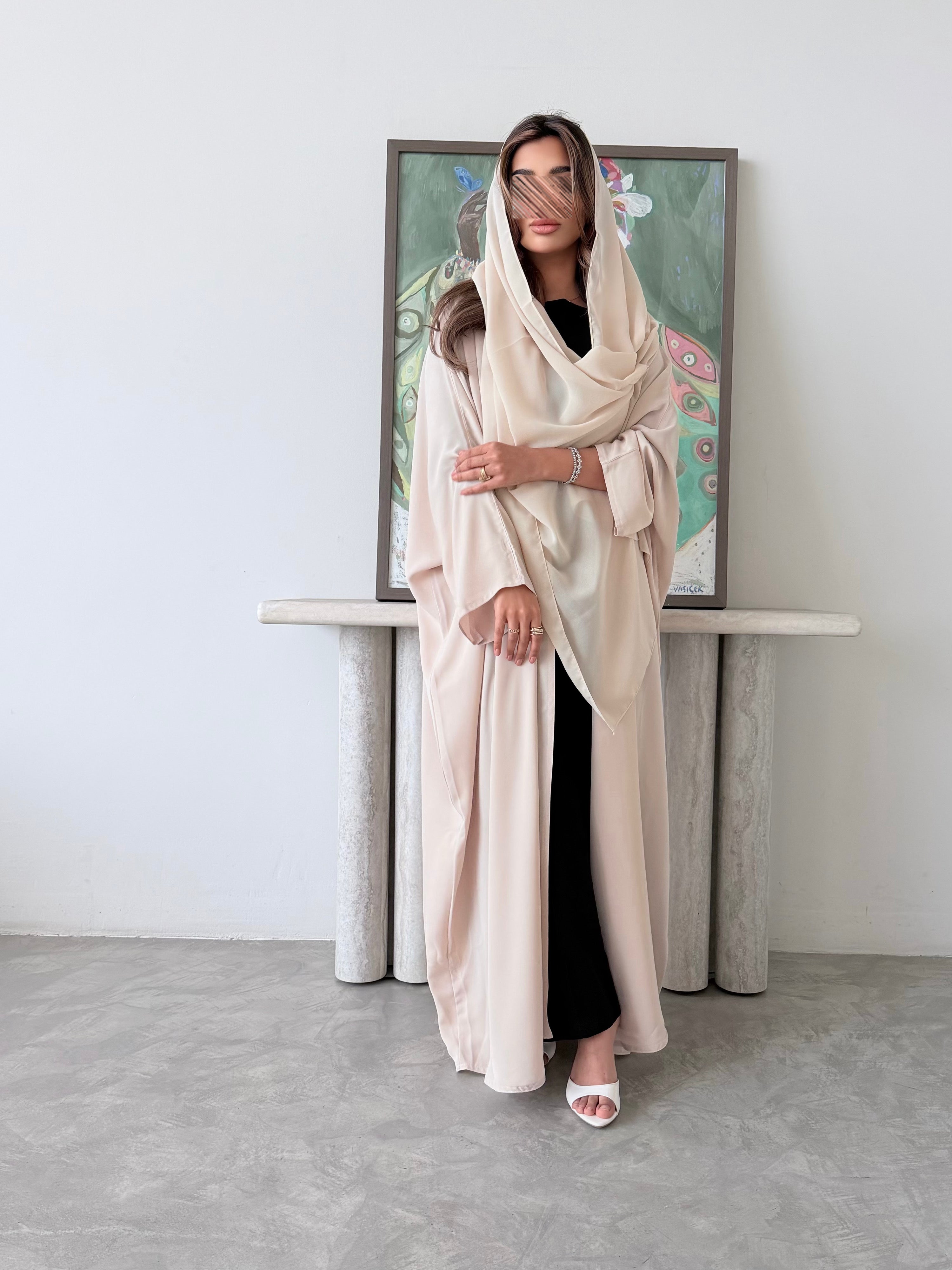 MWT5042 - قماش كريب بيج قصة نص بشت - Aya