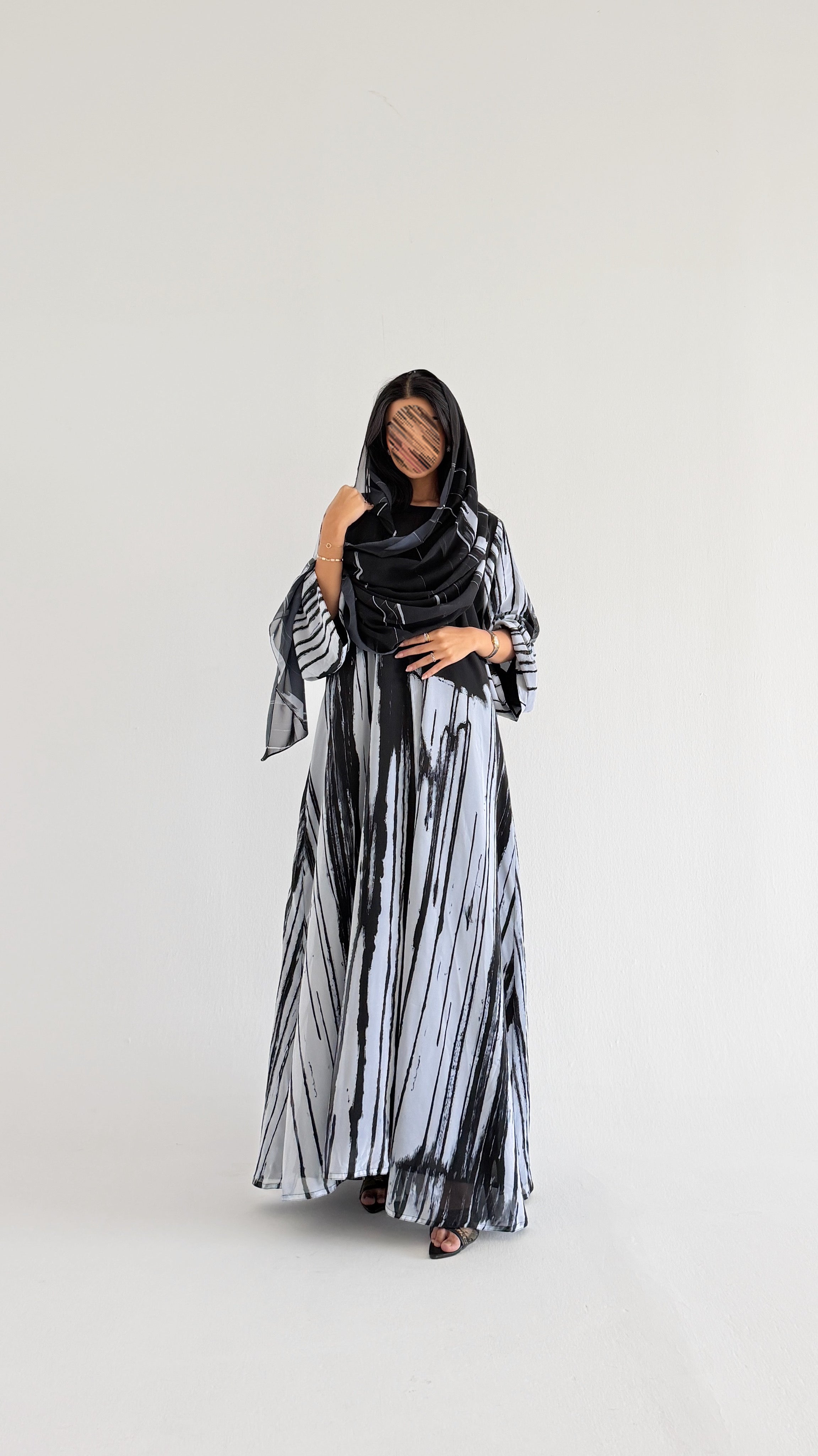 MWT1076 - عباية طباعة | Printed Abaya