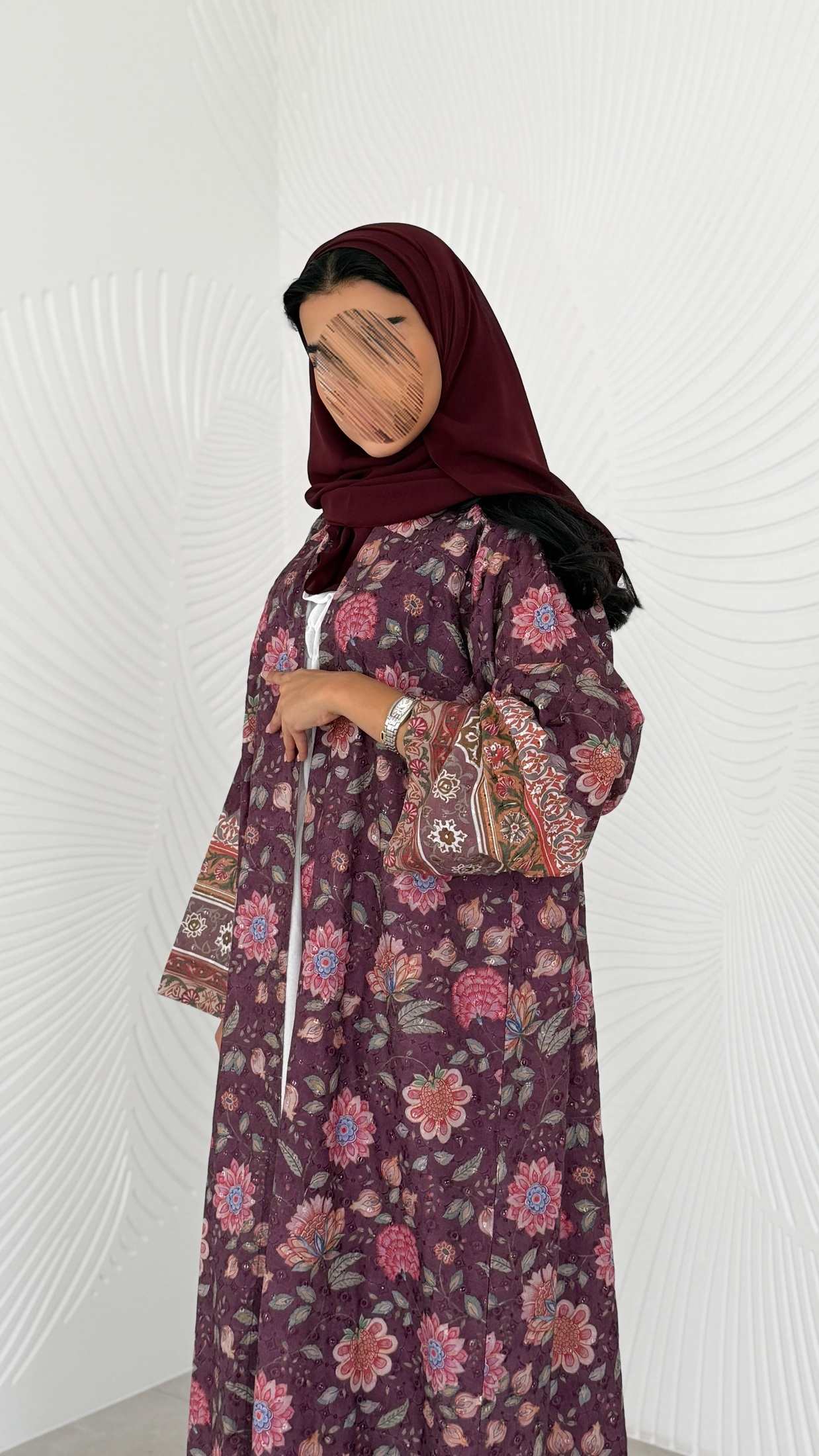 MWT2055 - عباية ركامة مشجرة - Aya