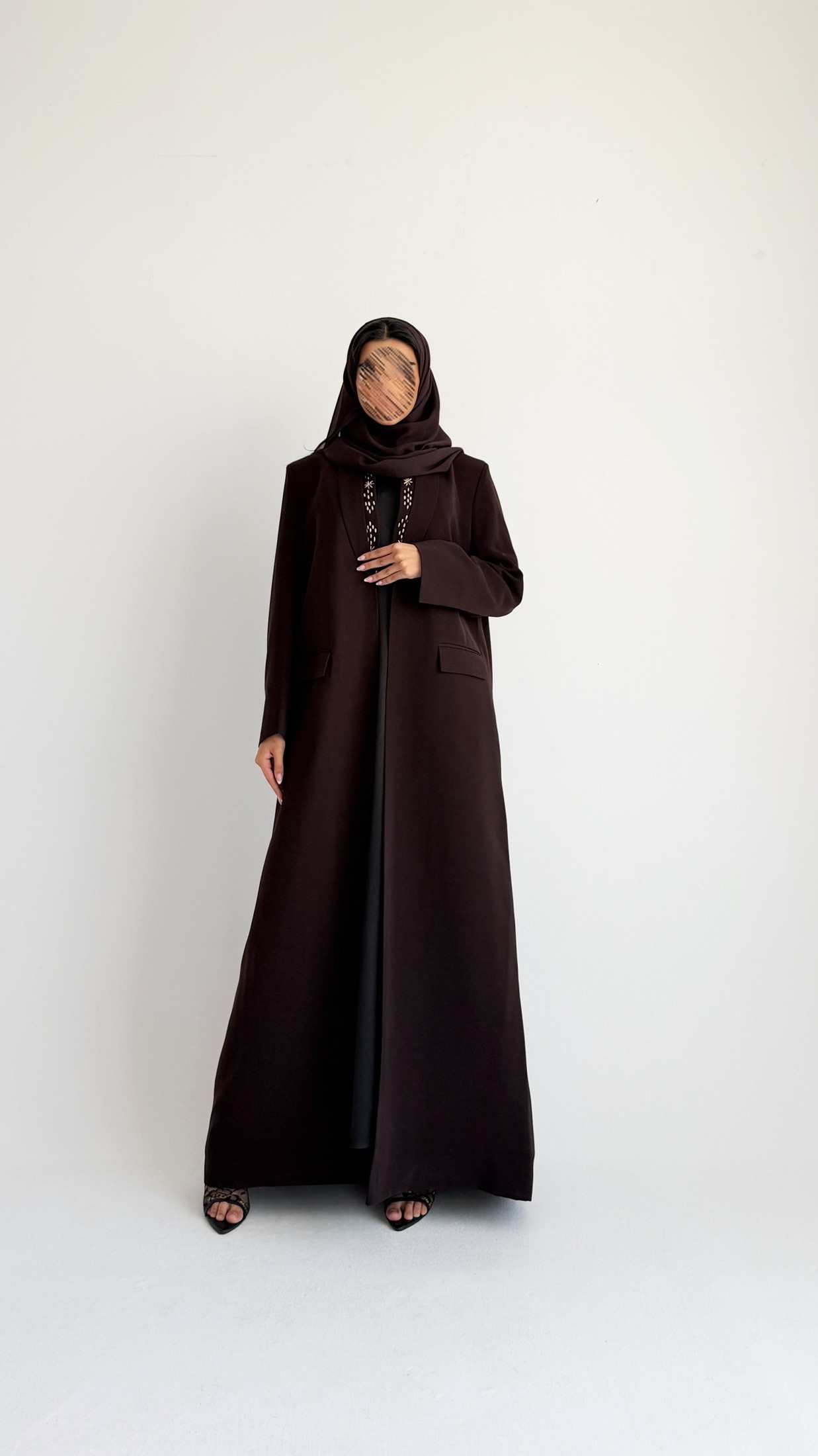 MWT1214 - عباية بليزر|  Blazer Abaya - Aya