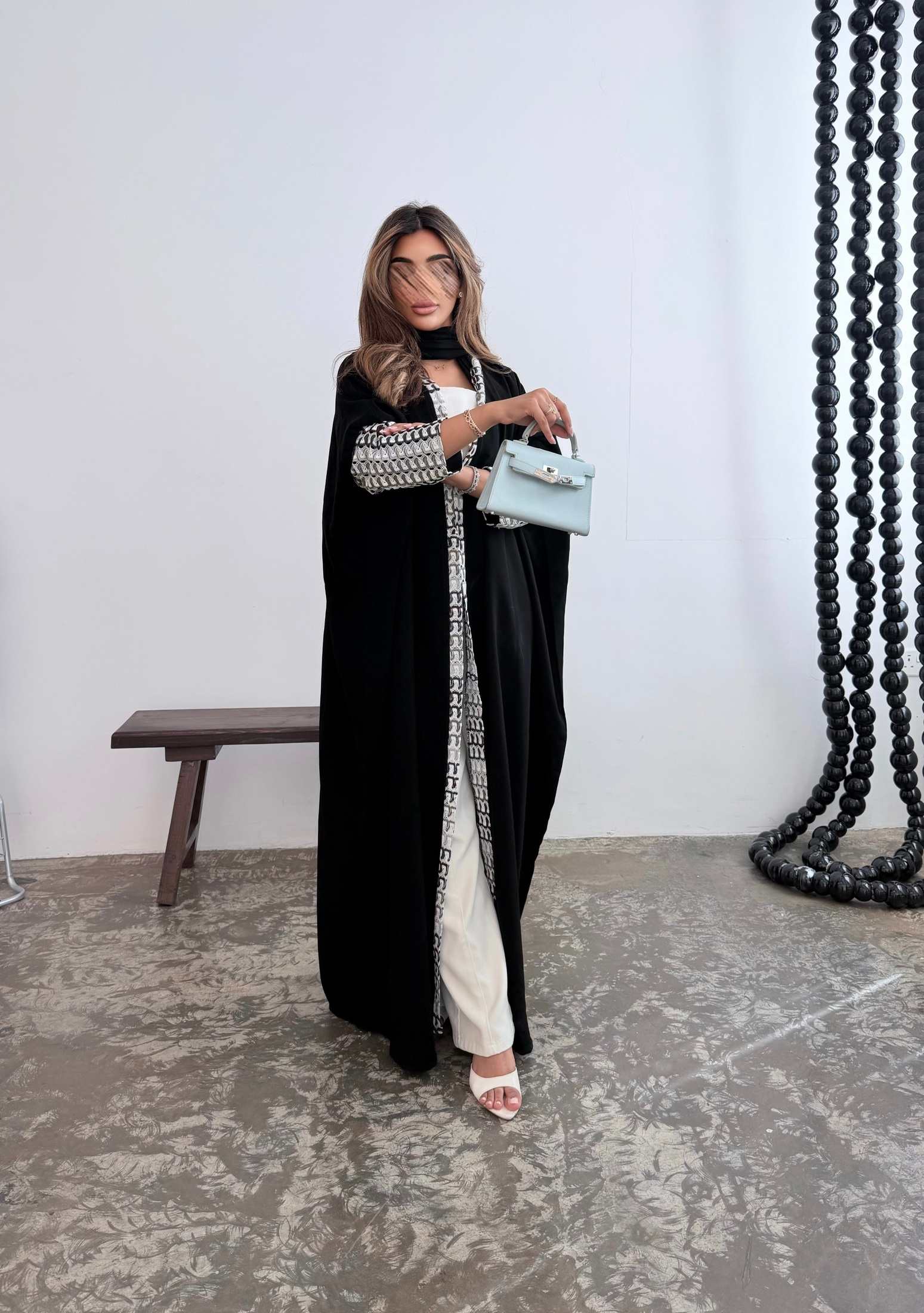 MWT5158 - قماش كريب مع قماش تريكو بالأكمام - Aya