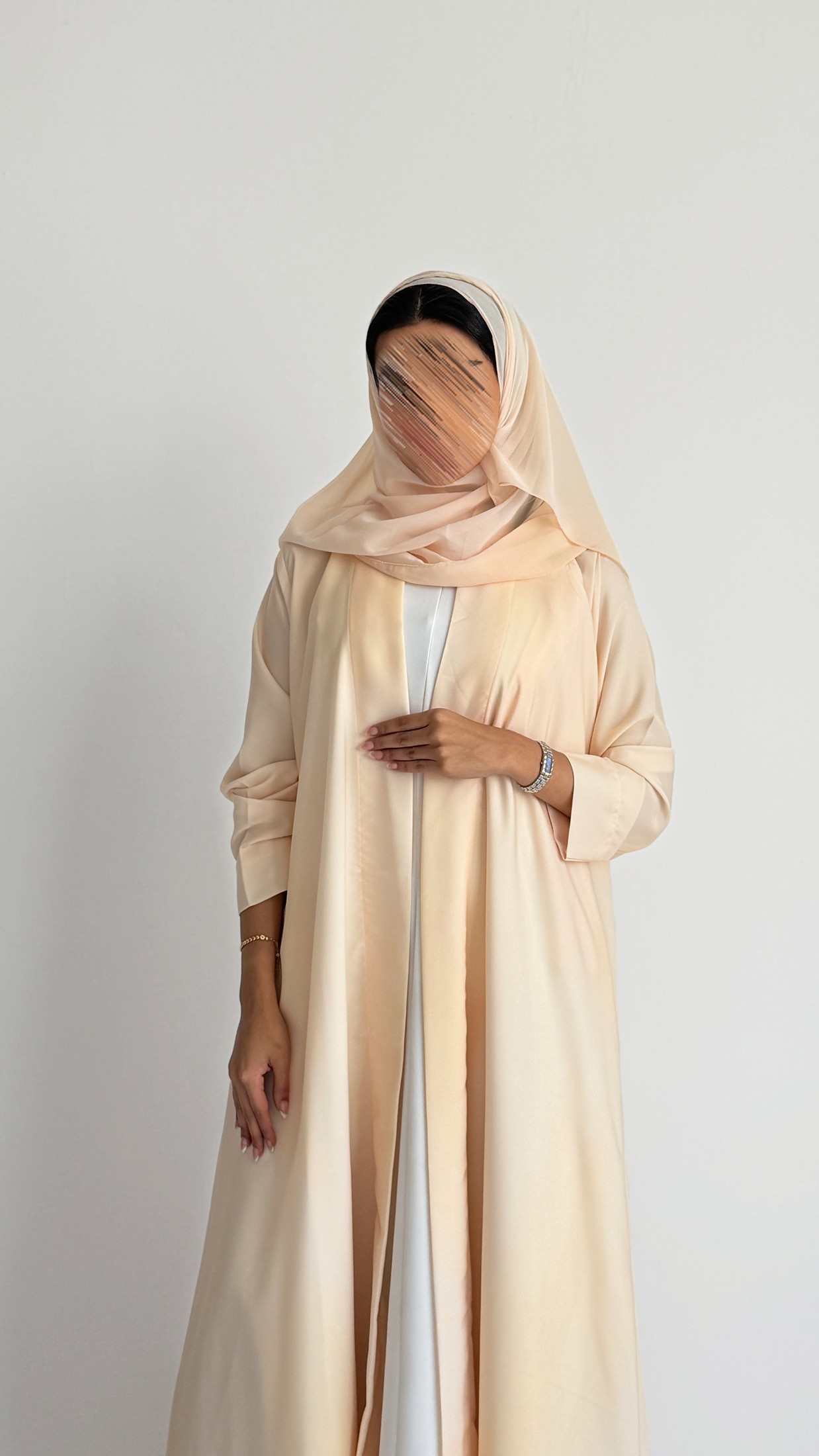 MW1475 - عباية مطبوعة صيفية | Butter Yellow Grace - Aya