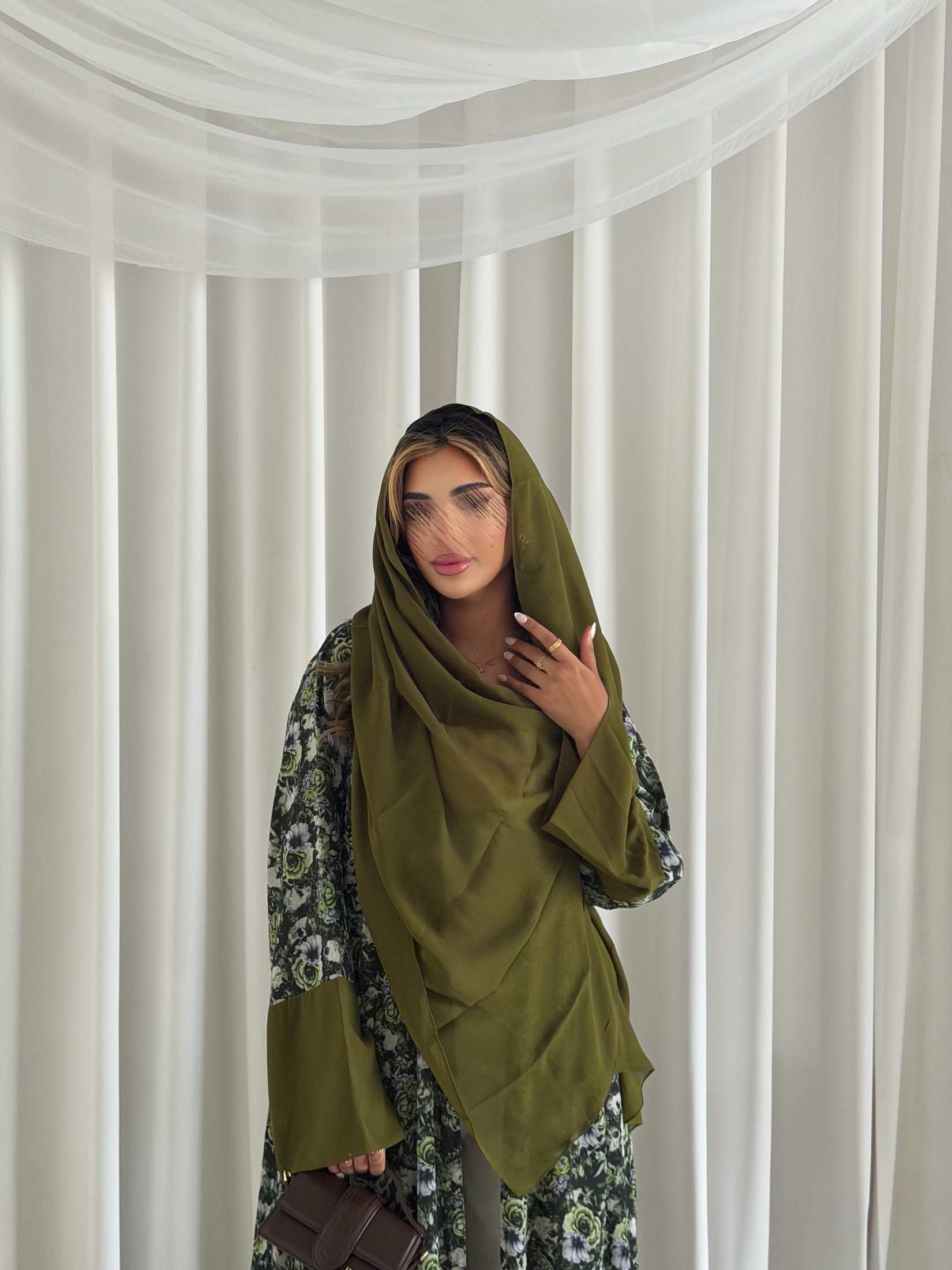 MWT5188 - شيفون طباعة زيتي صيفي بتصميم صيفي يومي - Aya