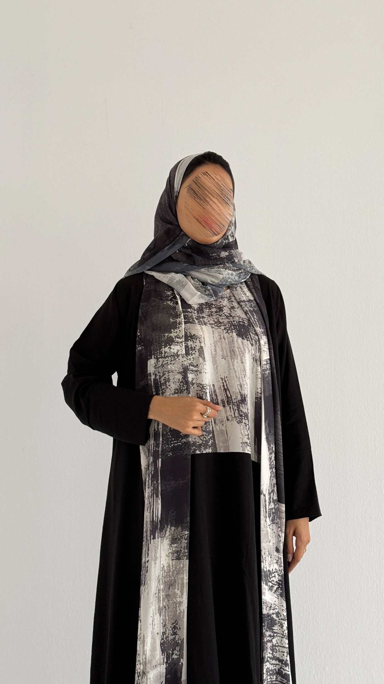 MWT1168 - عباية طباعة | Printed Abaya - Aya