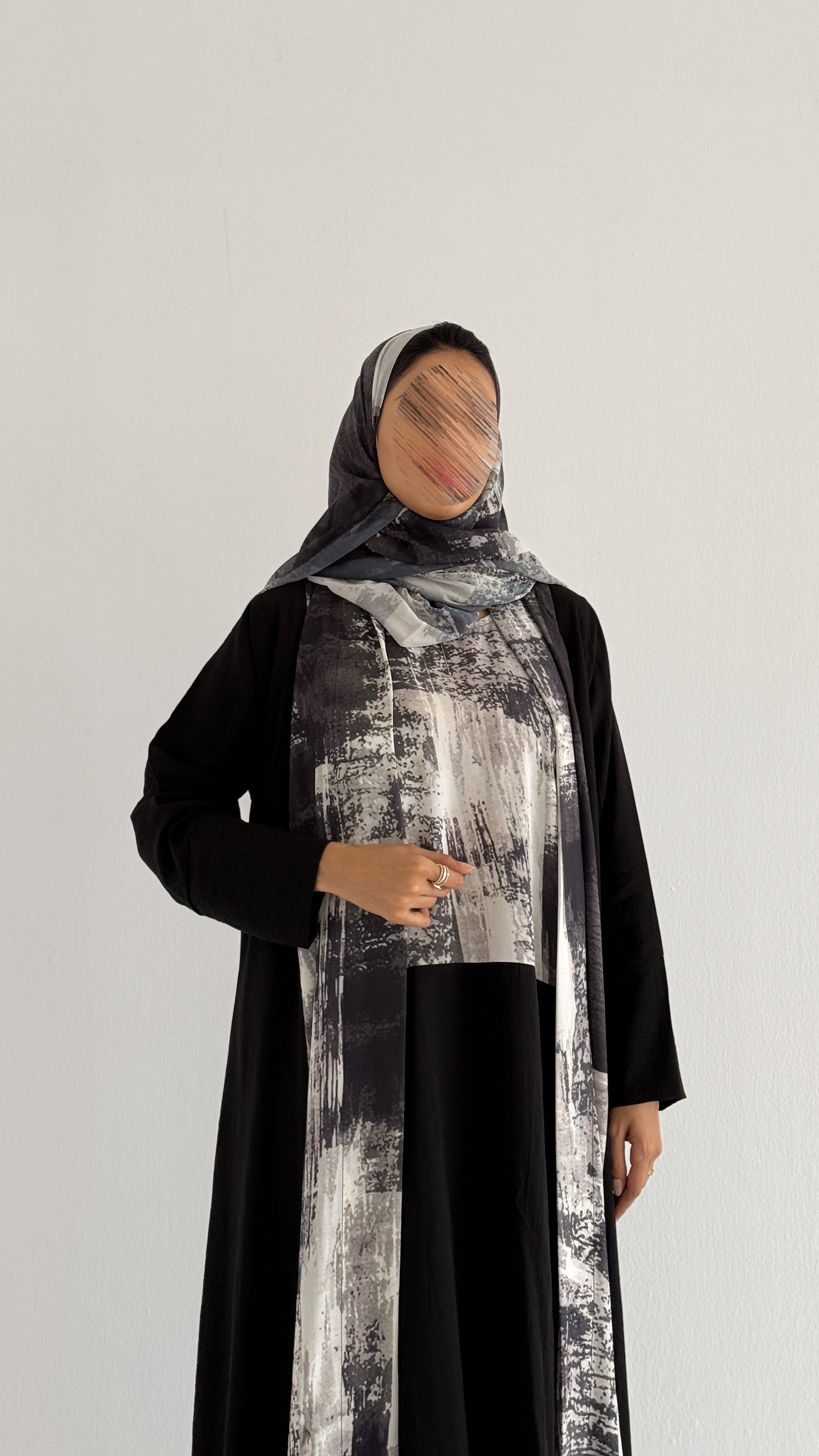 MWT1168 - عباية طباعة | Printed Abaya - Aya